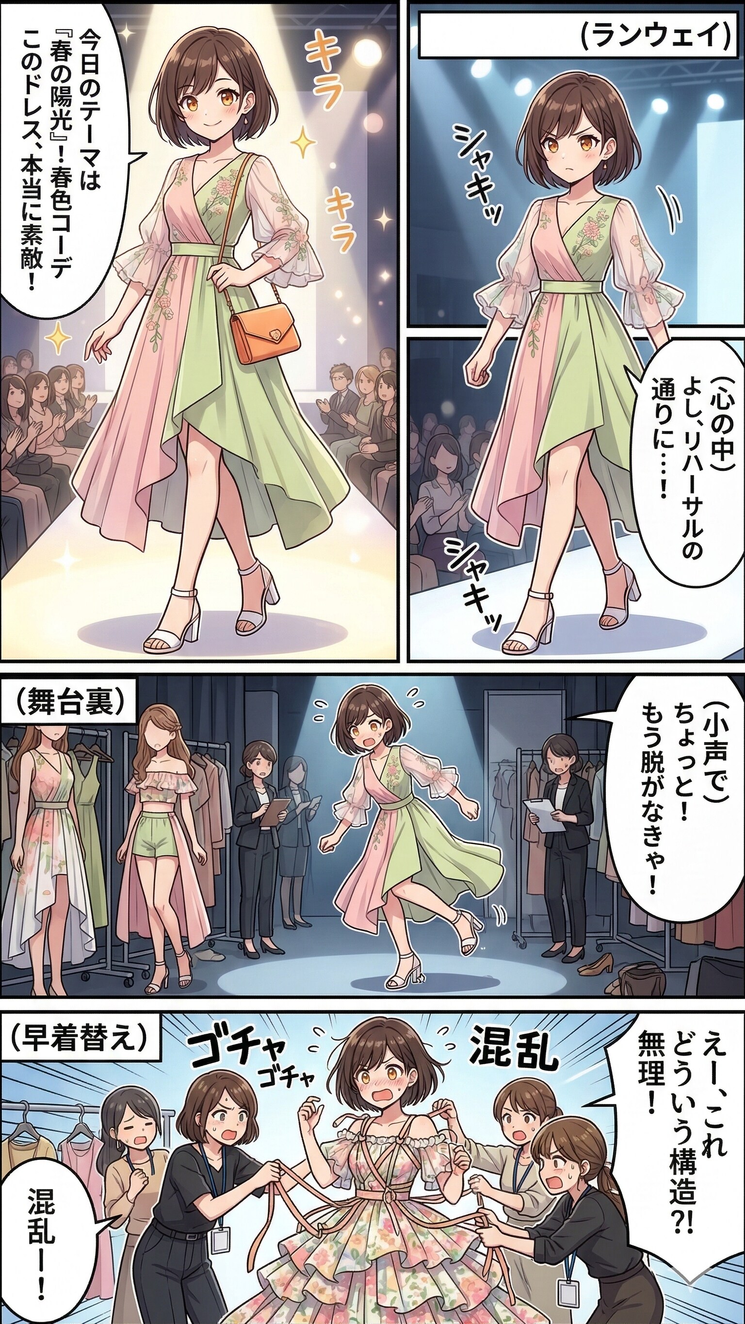 ファッションショーあるあるらしい