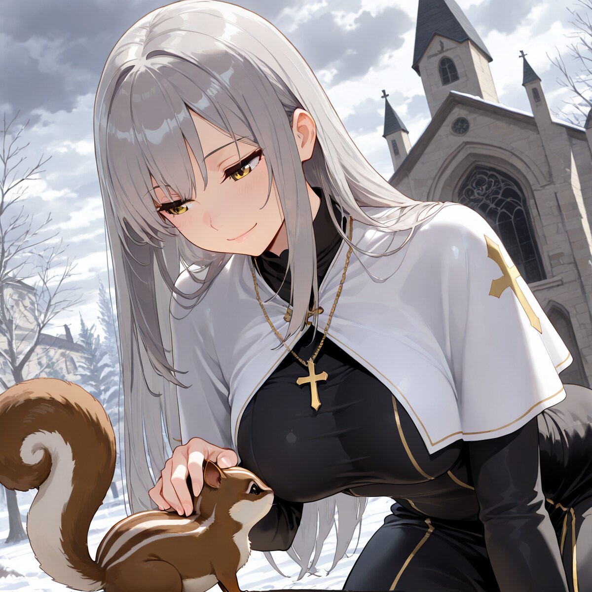 追ってきたリス | の人気AIイラスト・グラビア