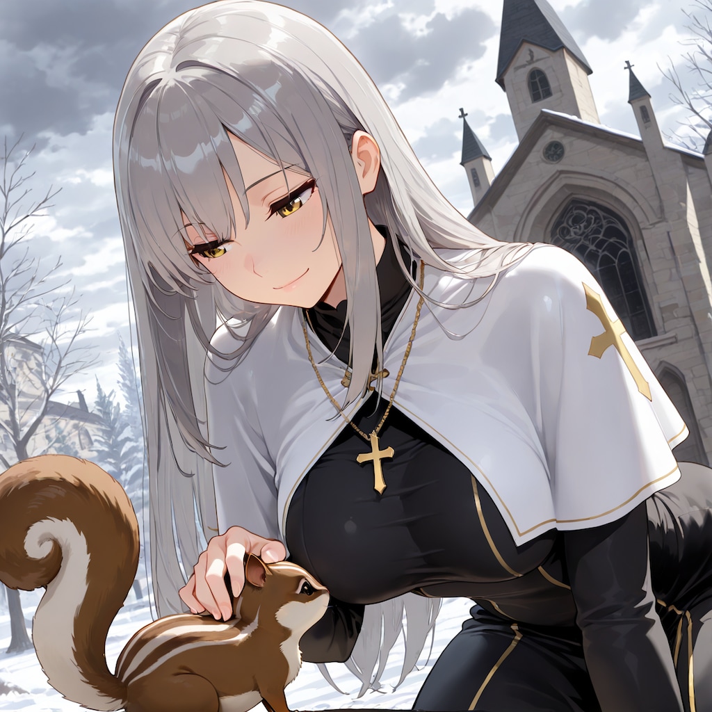 追ってきたリス