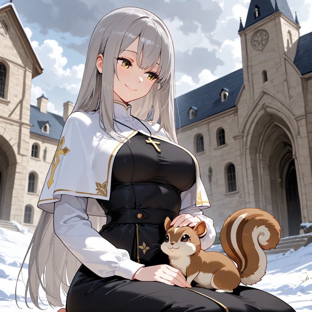 追ってきたリス