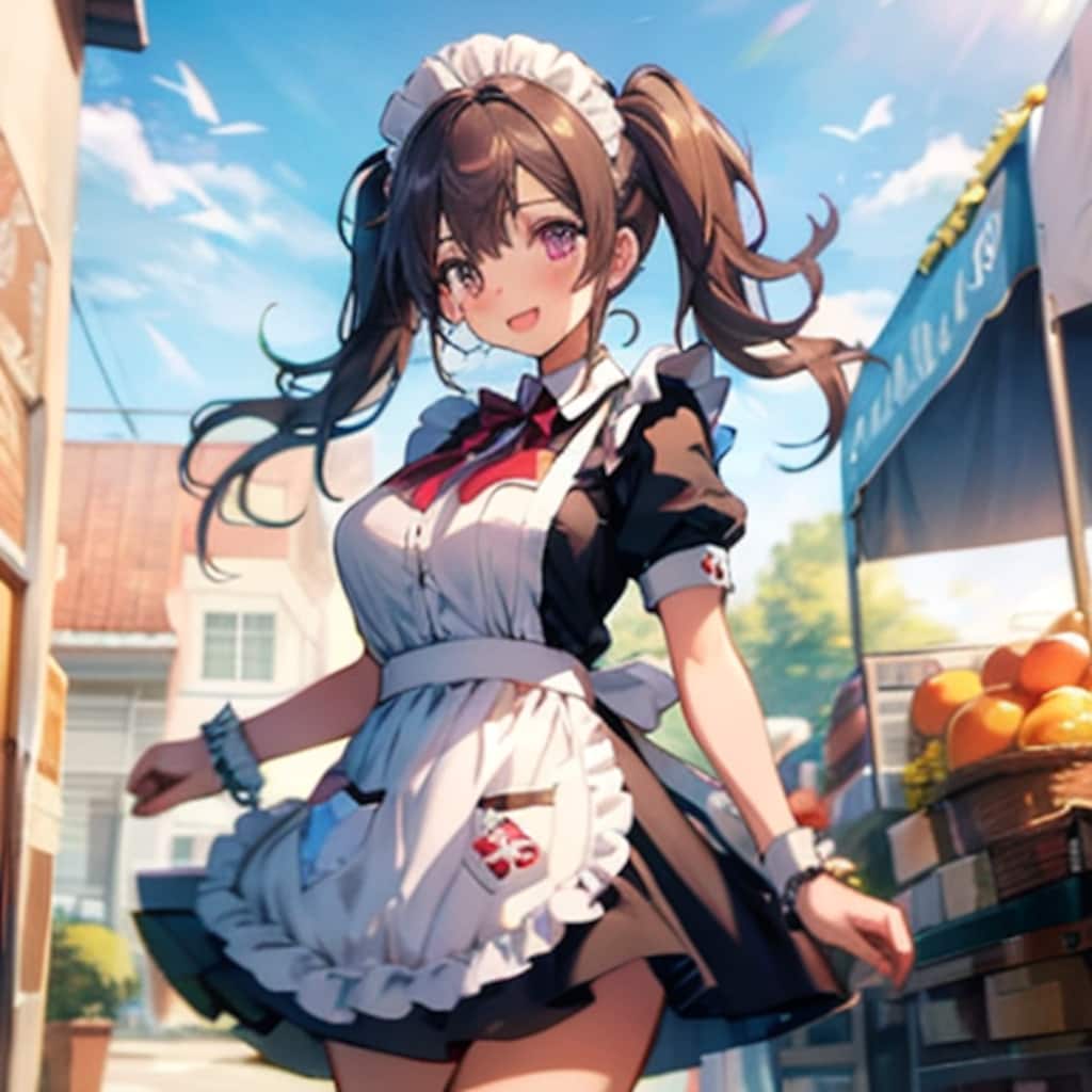 市場のメイドちゃん