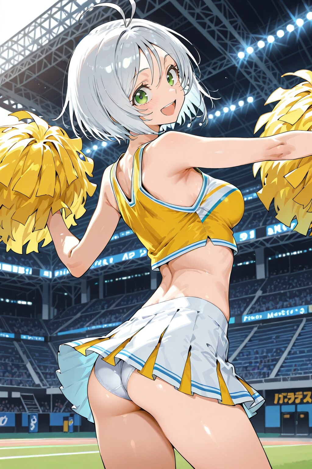 学園・チアガール編、後ろから