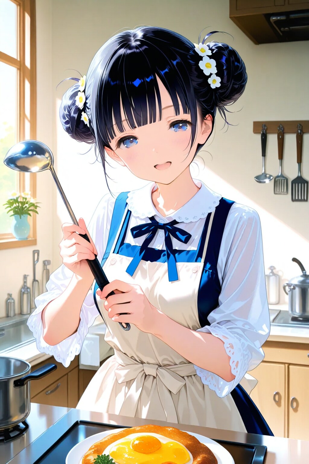 朝ごはん女子なおだんごちゃん🍡✨ | の人気AIイラスト・グラビア