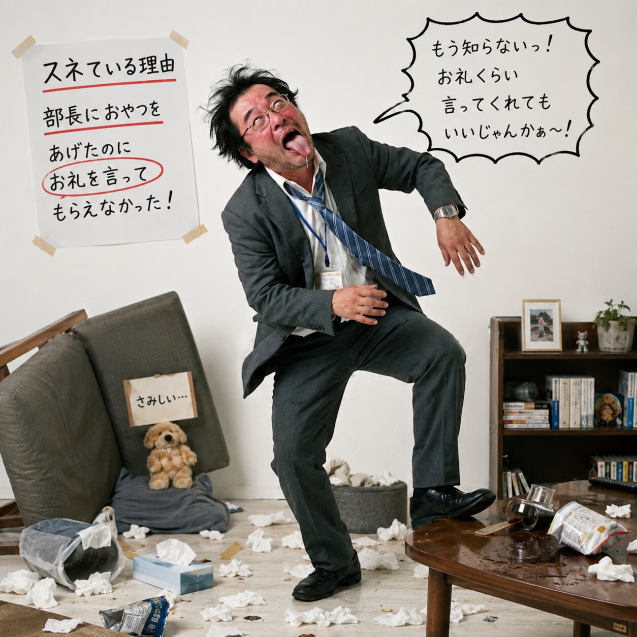 【悲報】企画参加のおじさん、スネる