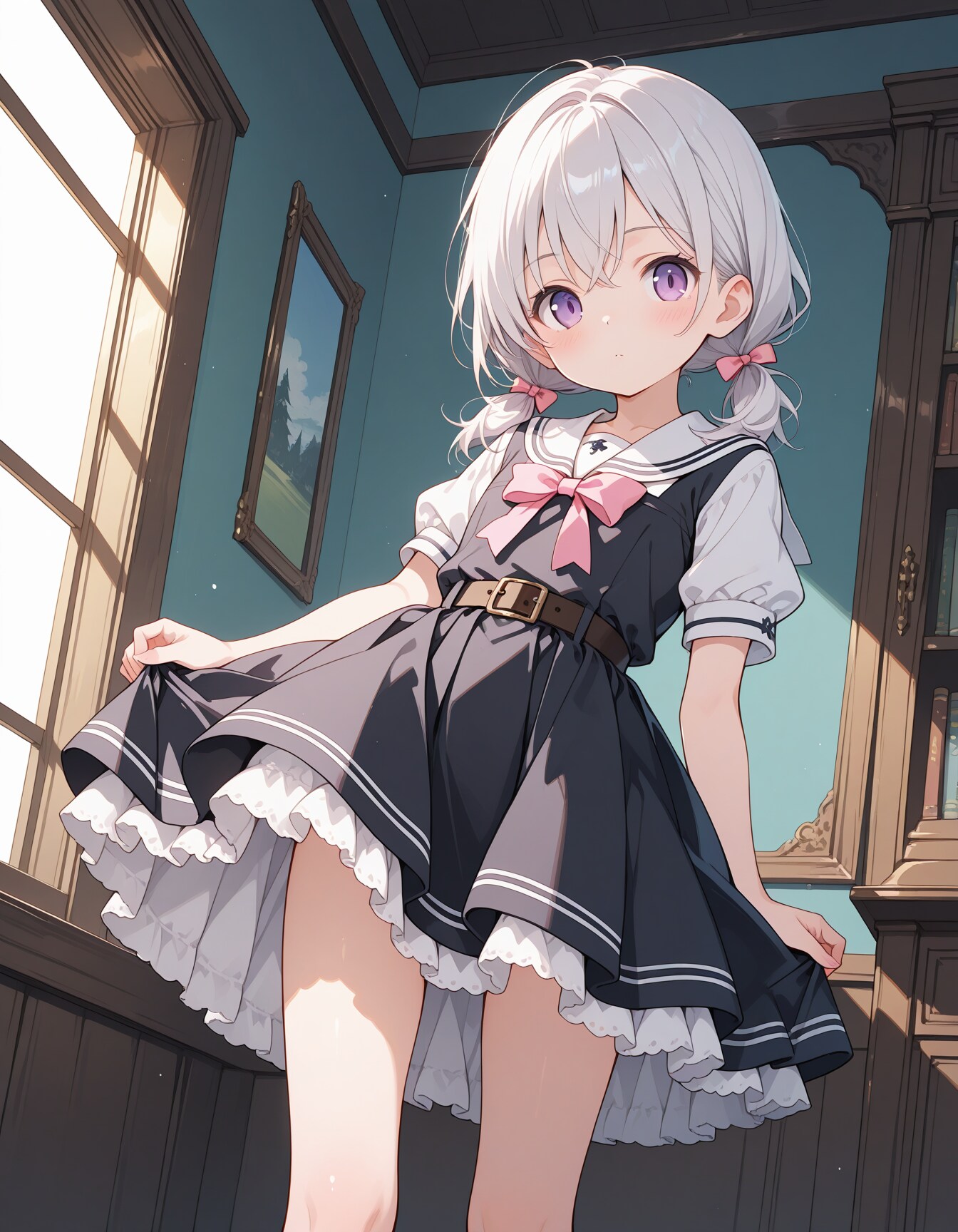 銀髪少女