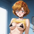 りおんちゃんの黒下着 5枚目