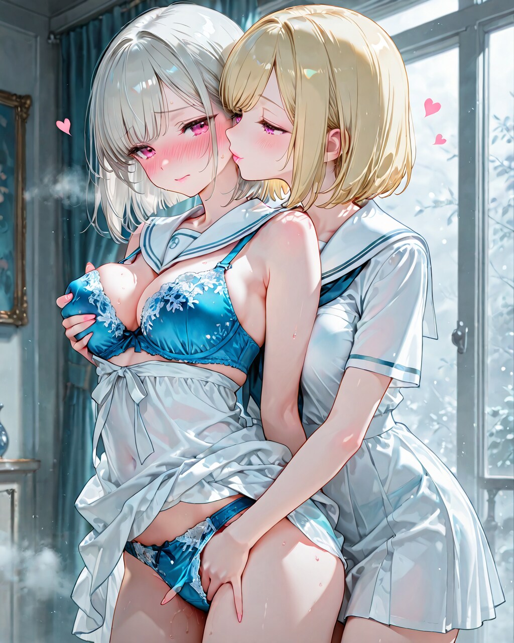 白と青の乙女