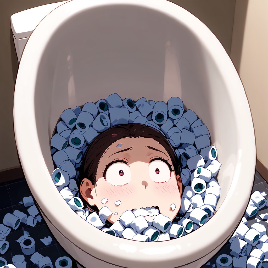 ゆっくり流されて逝ってね！（by Toilet papers）