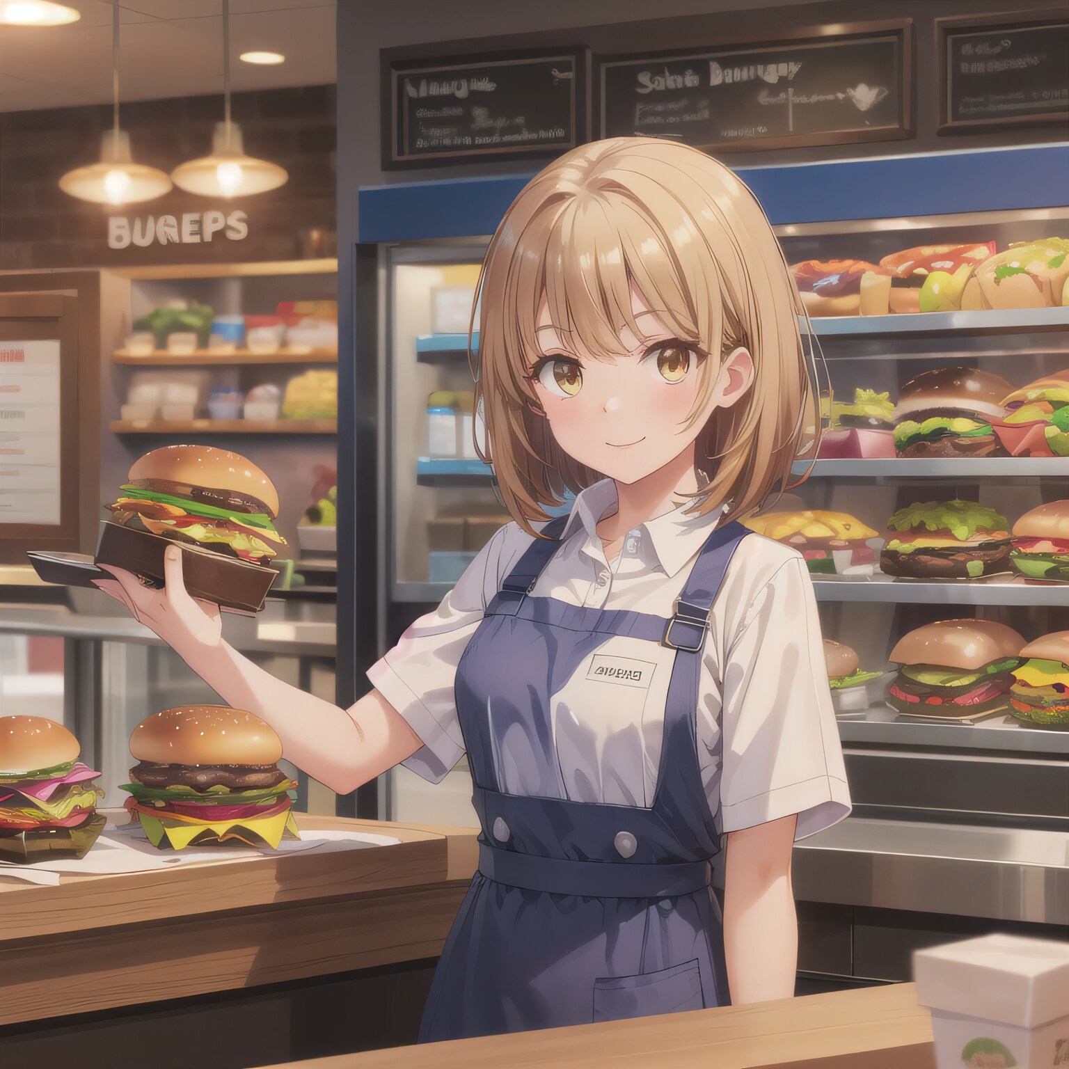 茶髪ボブでクルーの少女 | の人気AIイラスト・グラビア