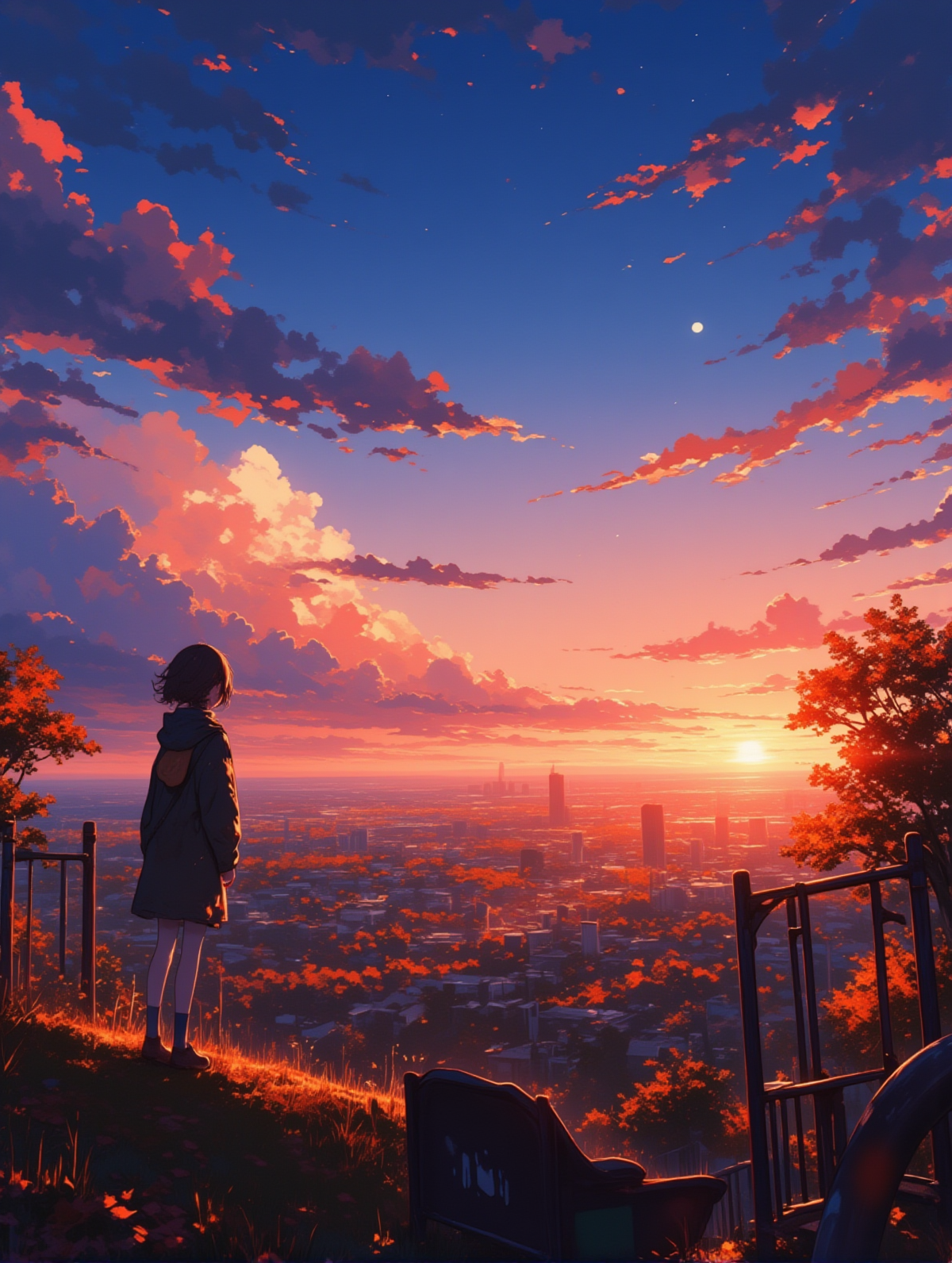 秋の夕日_5 | の人気AIイラスト・グラビア