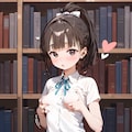 図書館でひとりエッチ 2枚目