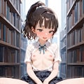 図書館でひとりエッチ 9枚目