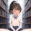 図書館でひとりエッチ 10枚目