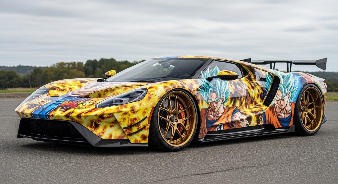 ドラゴンボール痛車フォ―ドGT | の人気AIイラスト・グラビア