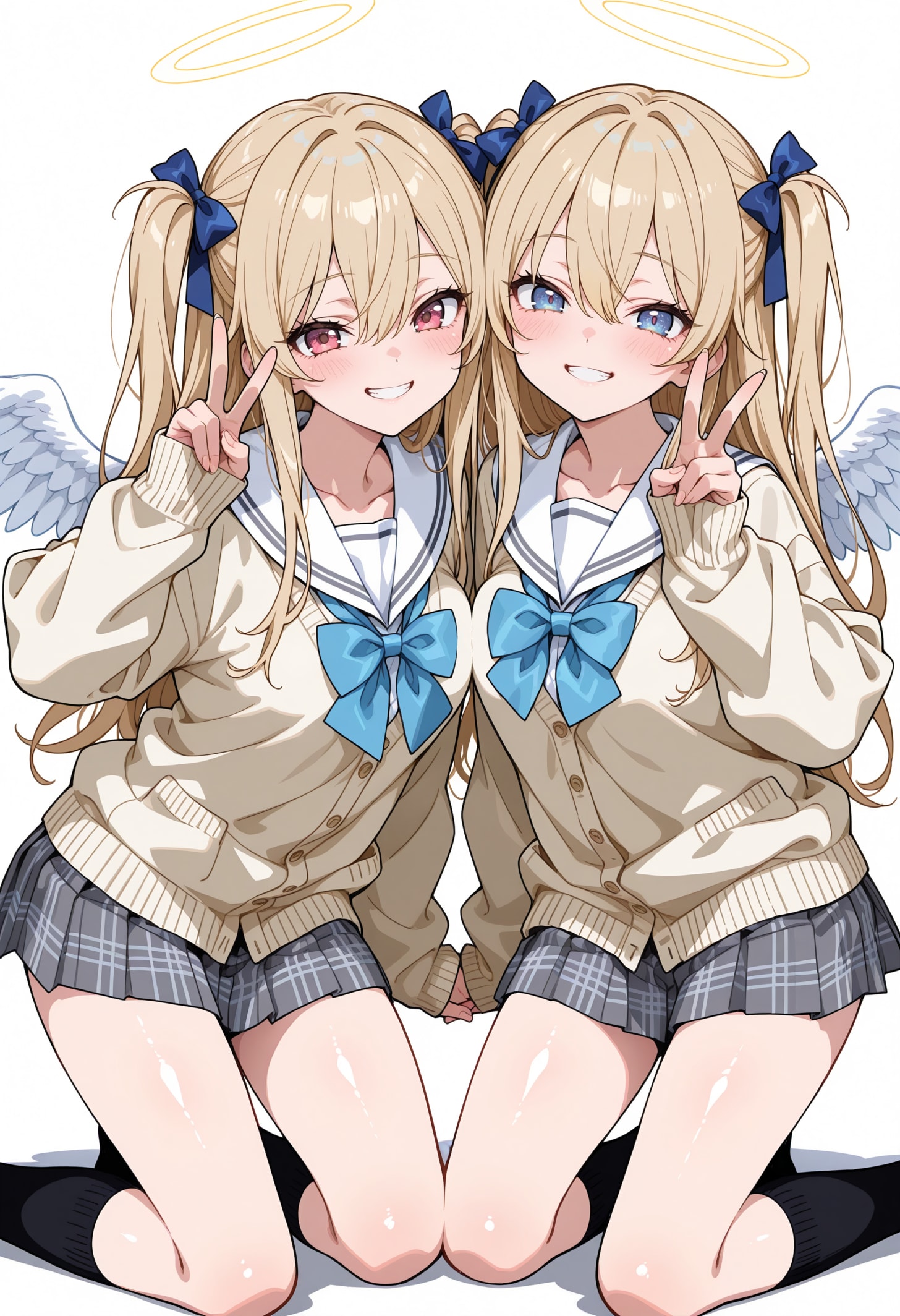 双子天使 | の人気AIイラスト・グラビア