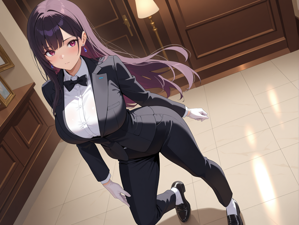 男装の涼音さん