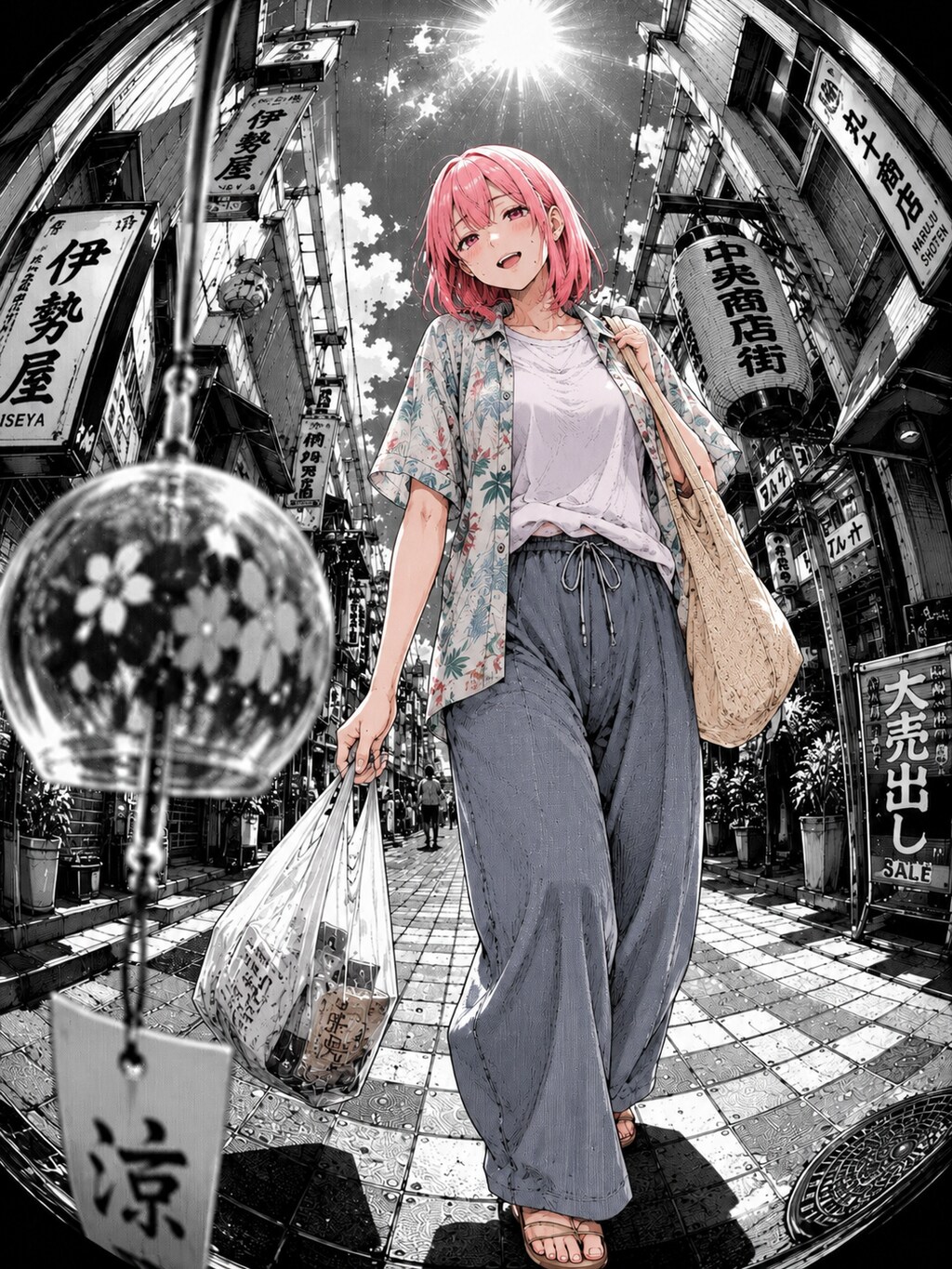 腹立つほど暑い