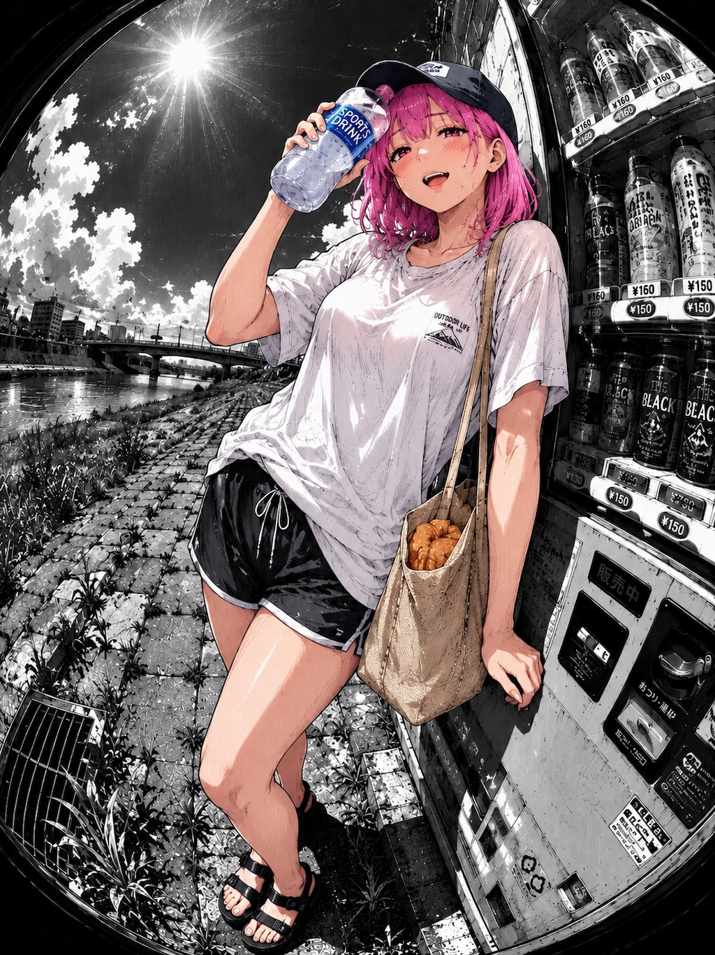 腹立つほど暑い