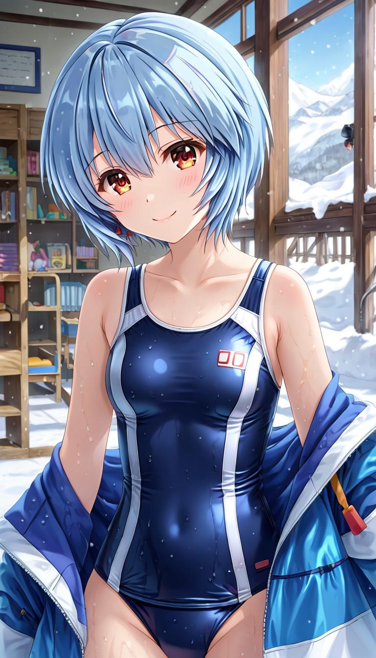 スクール水着のレイちゃん