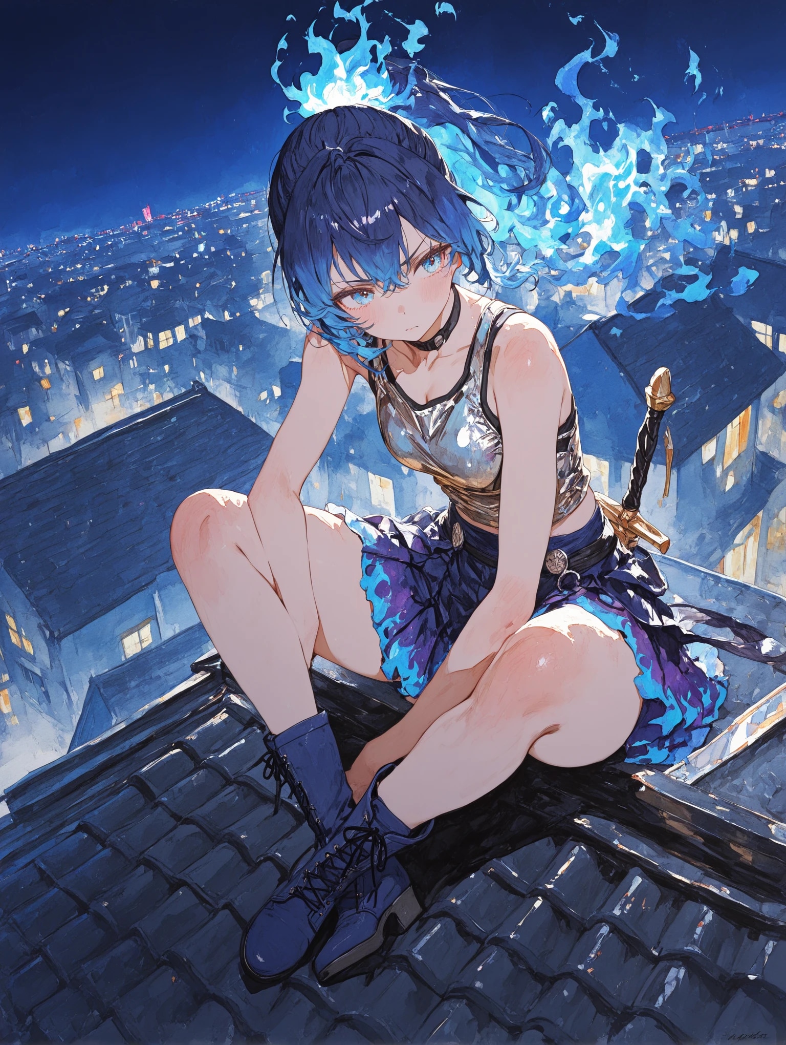 青炎の女剣士