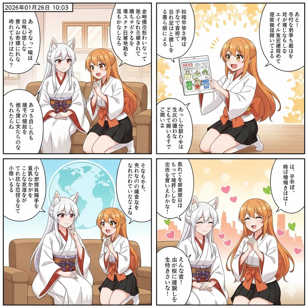 毎日漫画10時のほっこりニュース | の人気AIイラスト・グラビア