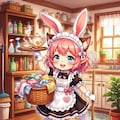 ウサ猫エルフ耳メイドちゃん 3枚目