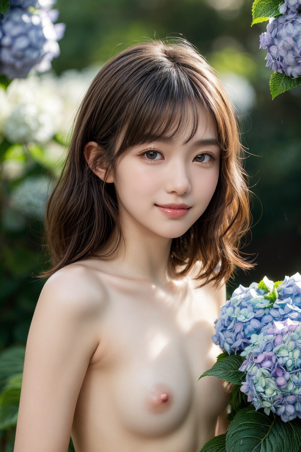 アジサイ咲く公園