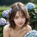 アジサイ咲く公園 3枚目
