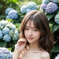 アジサイ咲く公園 2枚目