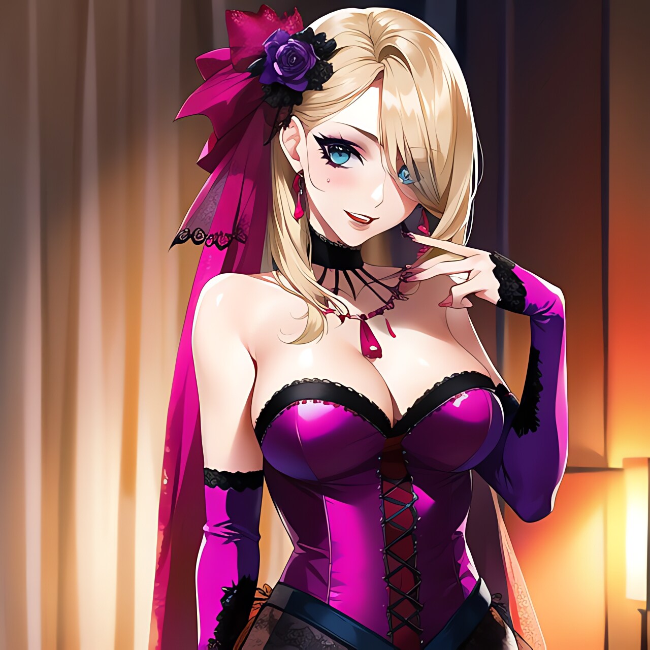 ハロウィンは紫系だよね | の人気AIイラスト・グラビア