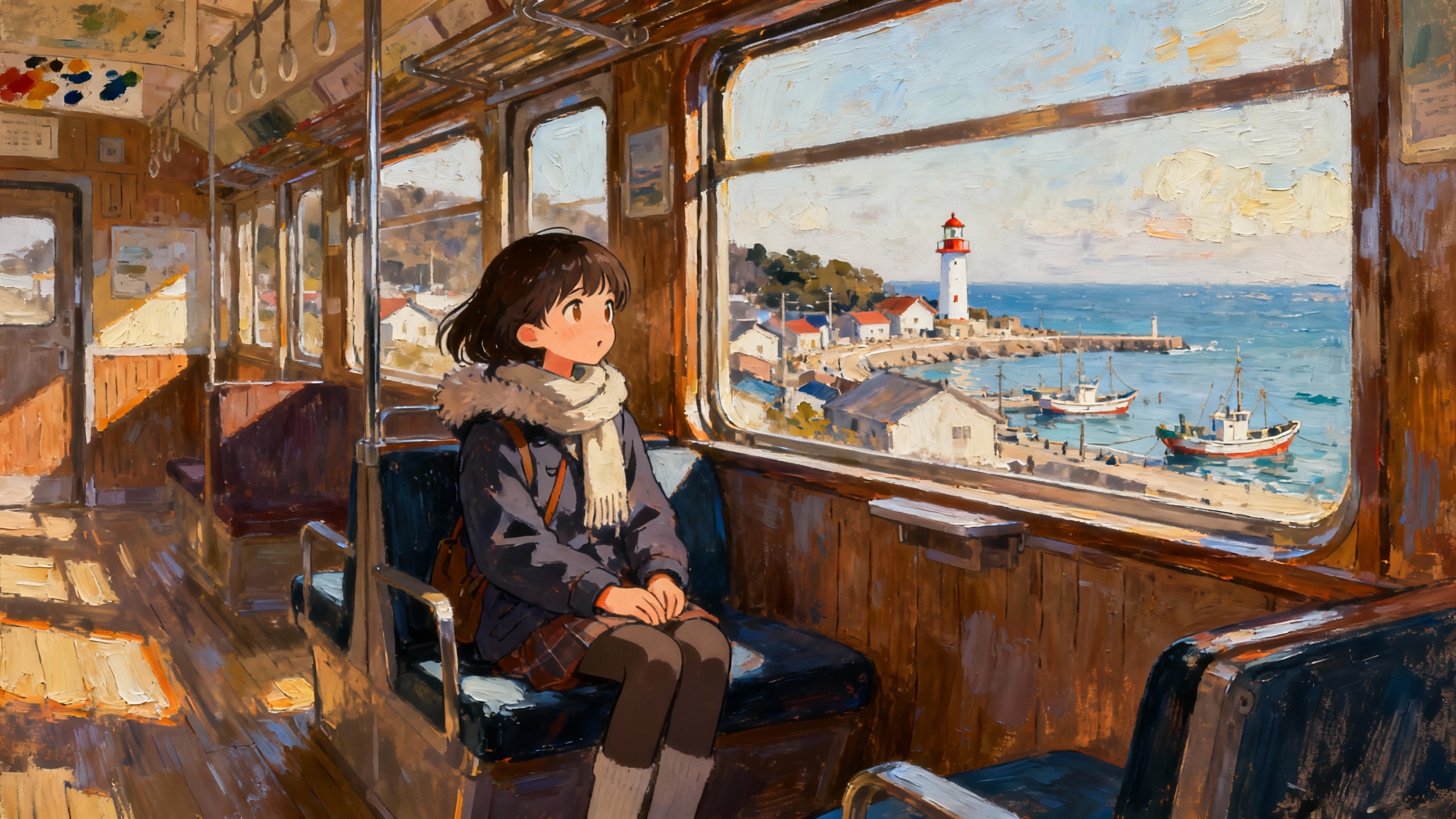 海沿いの路線 | の人気AIイラスト・グラビア