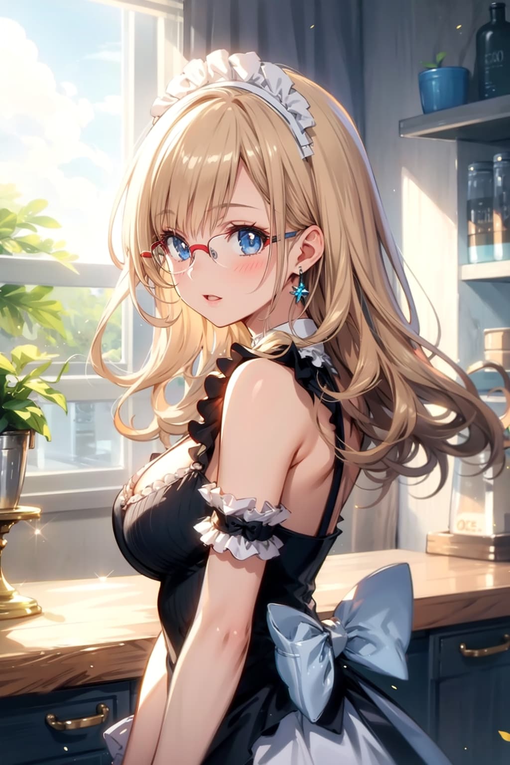 メガネ美少女メイド