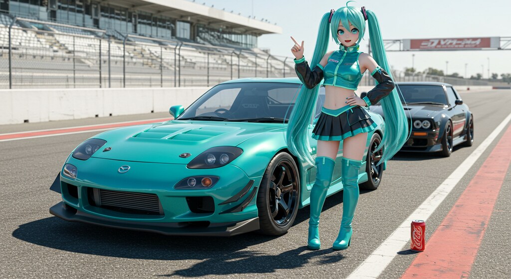 RX-7と初音ミク