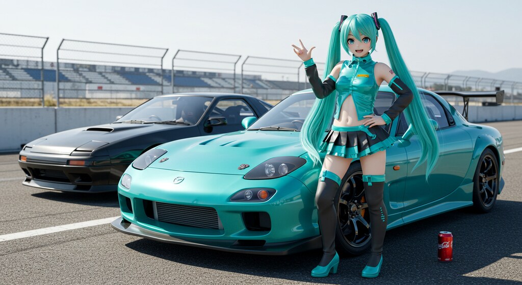 RX-7と初音ミク