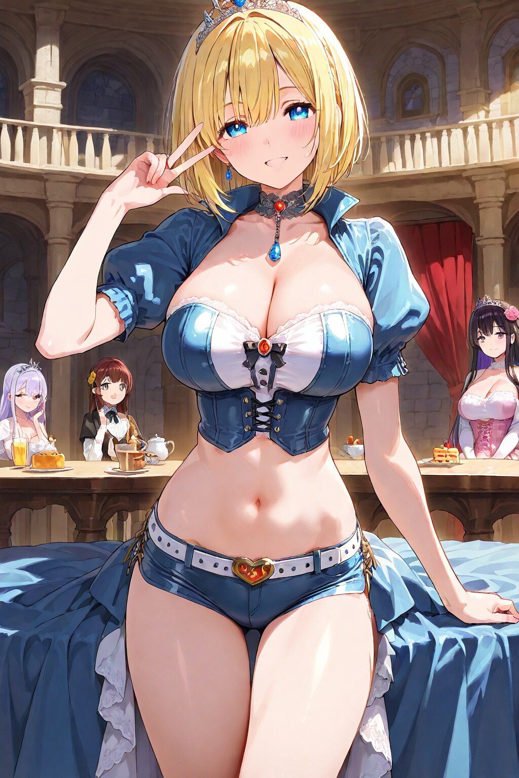 普段ドレスを着ているお城のお姫様は実はこんなにセクシーな体しています