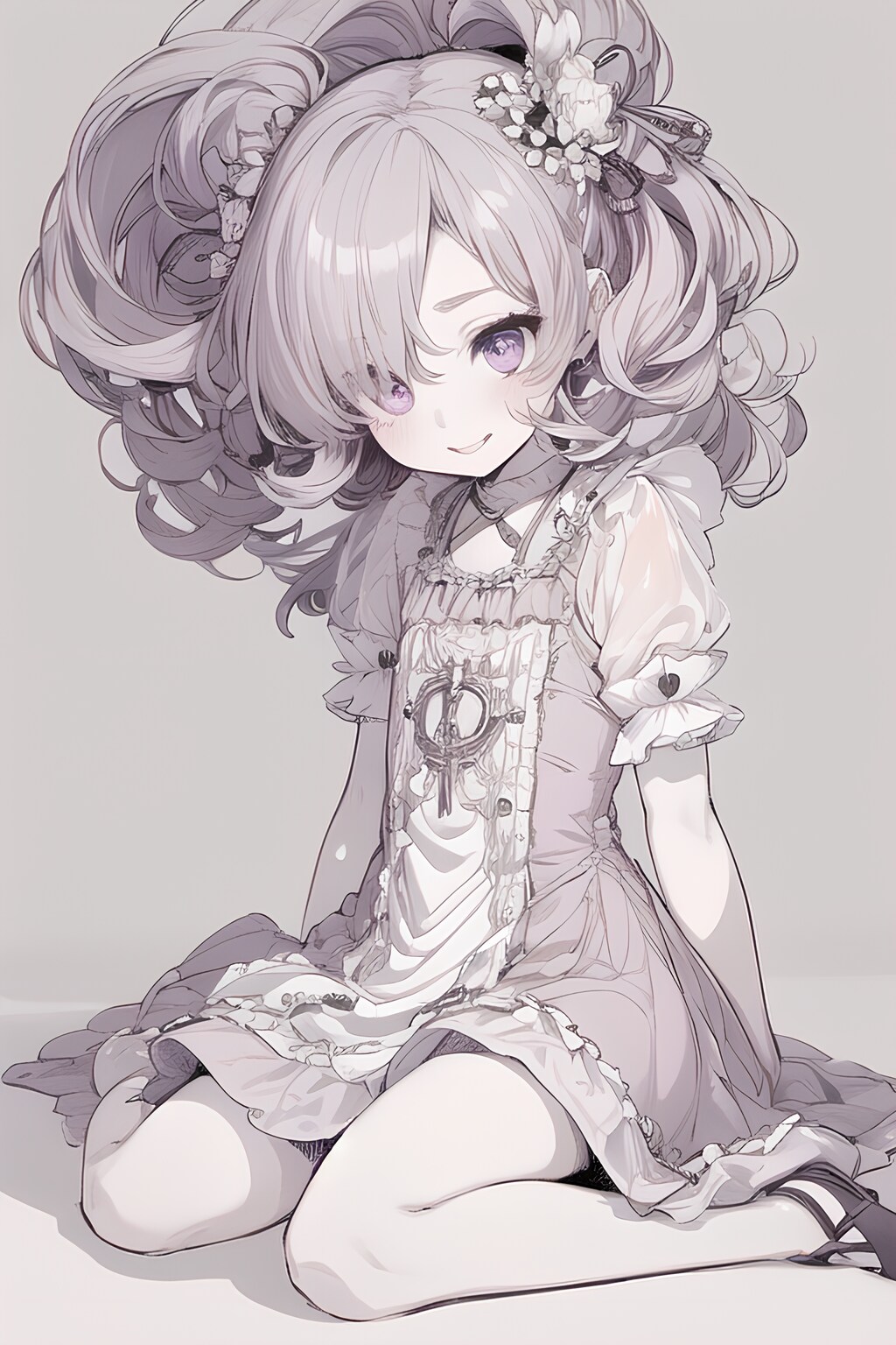 222 ふわふわの髪