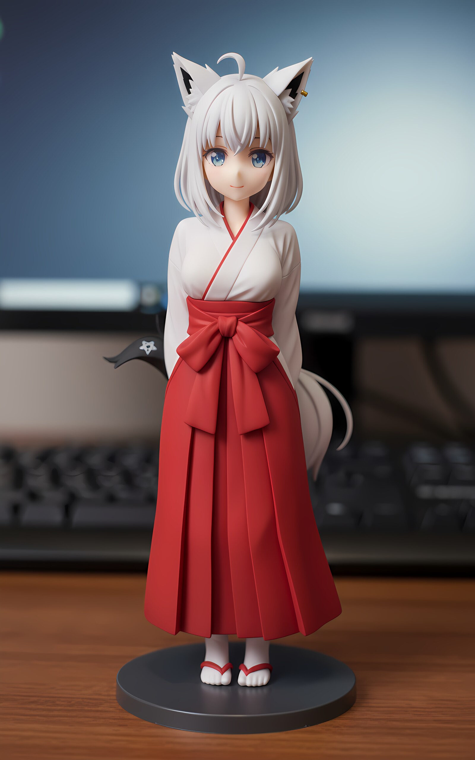 白上フブキ 巫女 フィギュア風 | の人気AIイラスト・グラビア