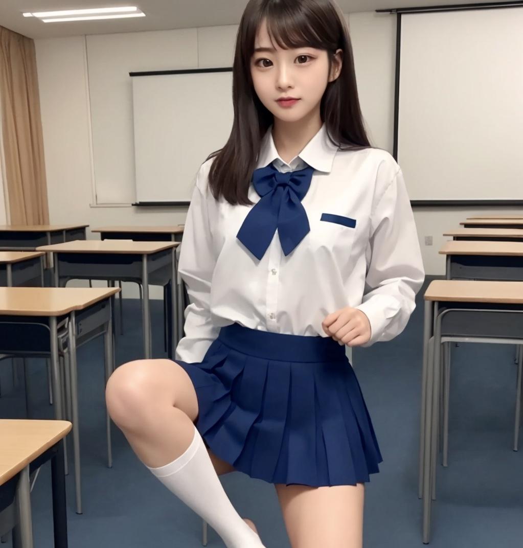 手は後ろ、ガニ股になって | の人気AIイラスト・グラビア