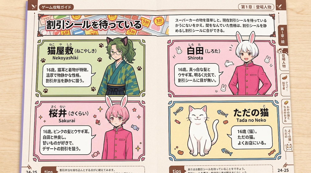 割引シール待ちぼうけゲーム