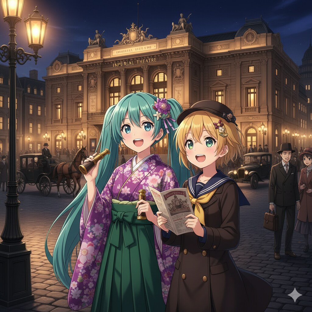 ミクさんリンさん 大正ロマン