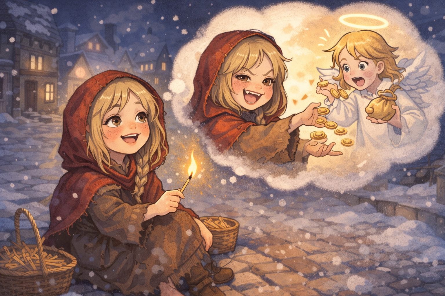 マッチ売りの少女(銭ゲバVer) | の人気AIイラスト・グラビア