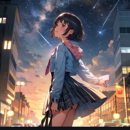 夜空 | の人気AIイラスト・グラビア