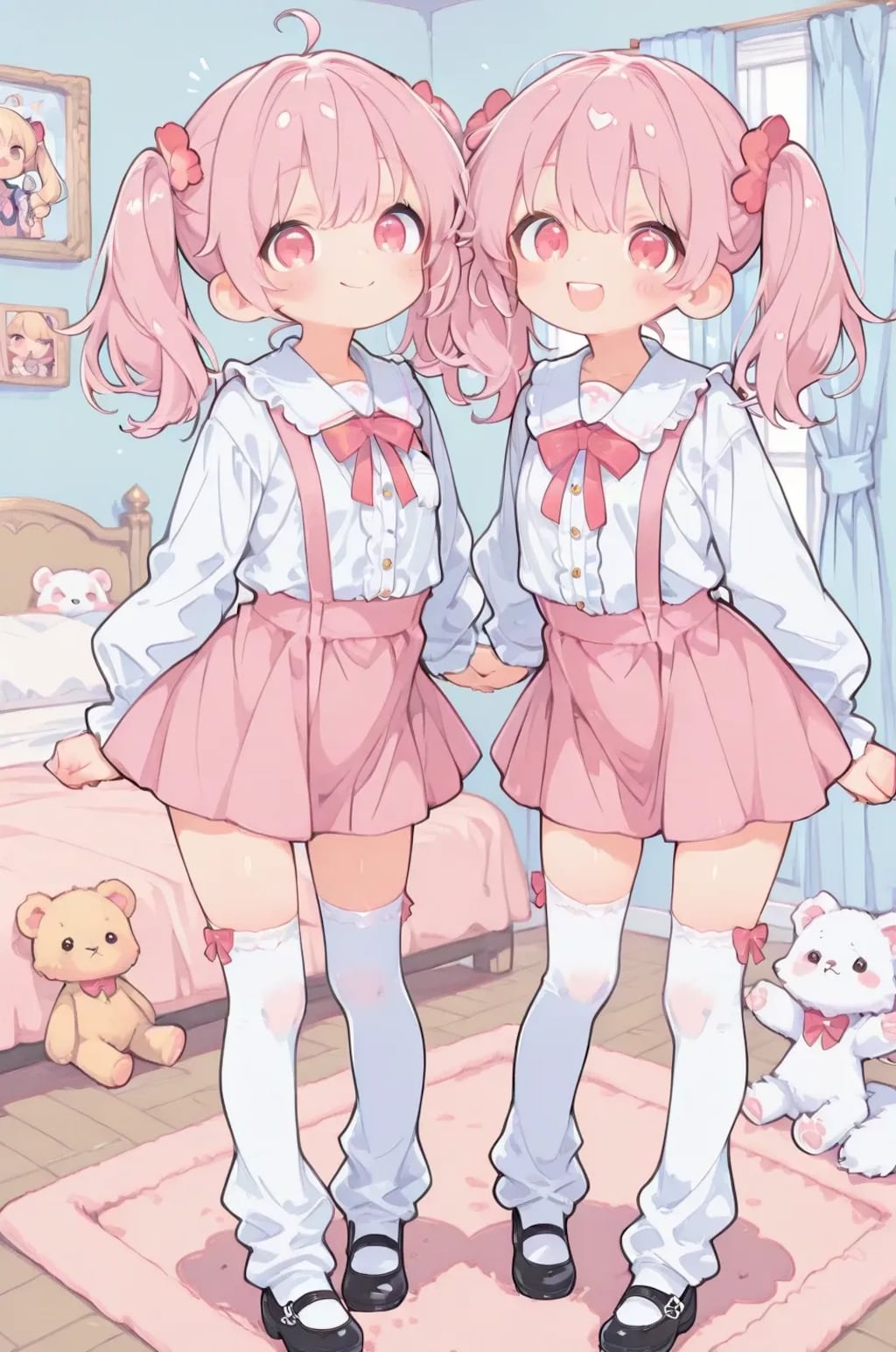 ピンク髪のゆるふわ