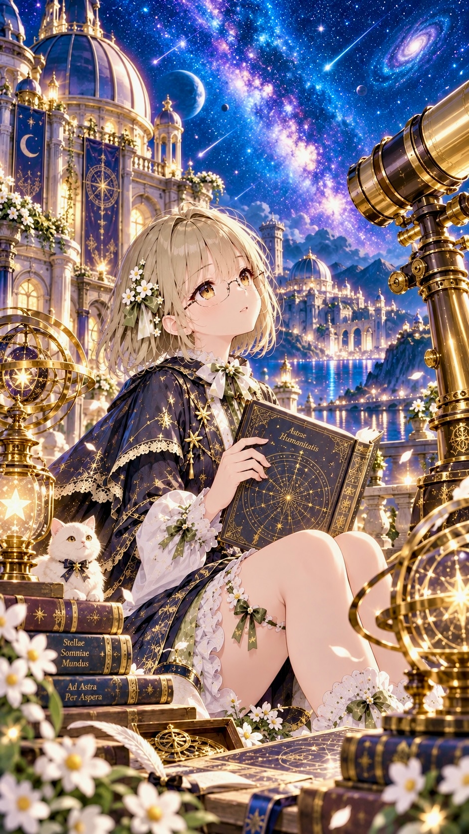 星を読む夜 | の人気AIイラスト・グラビア