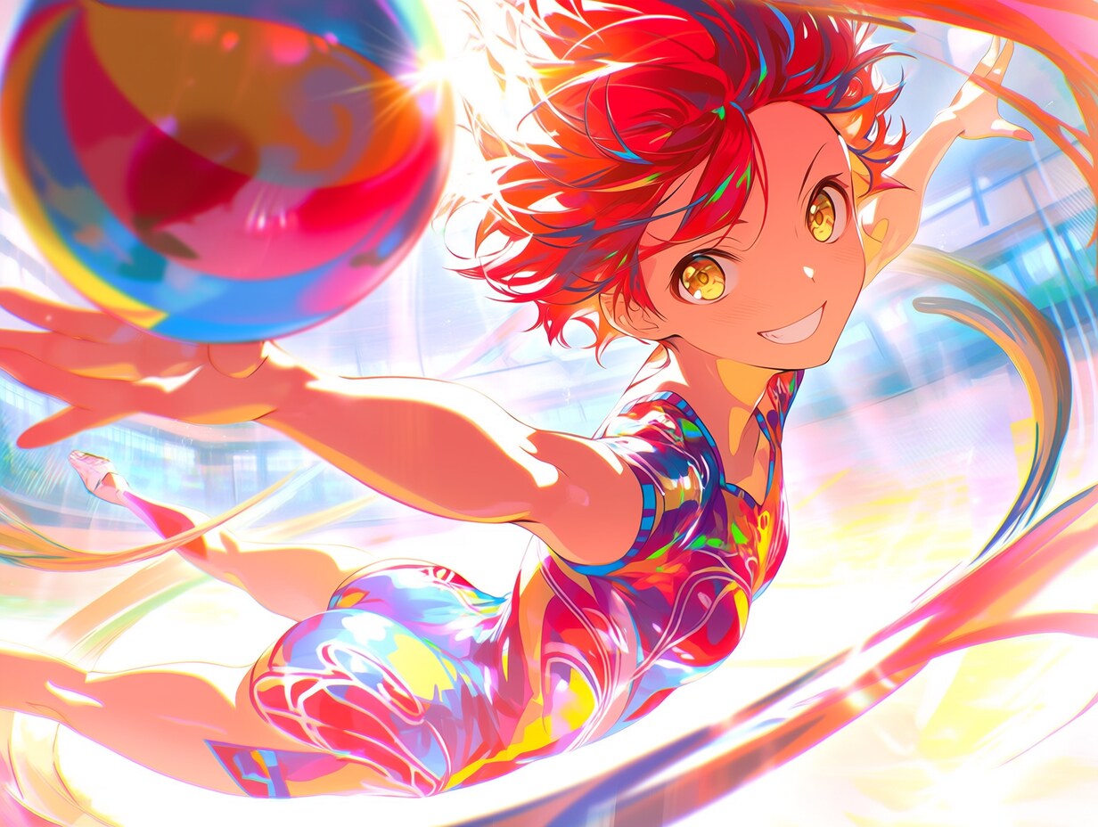 新体操部（２）秋津七海　niji7 | の人気AIイラスト・グラビア