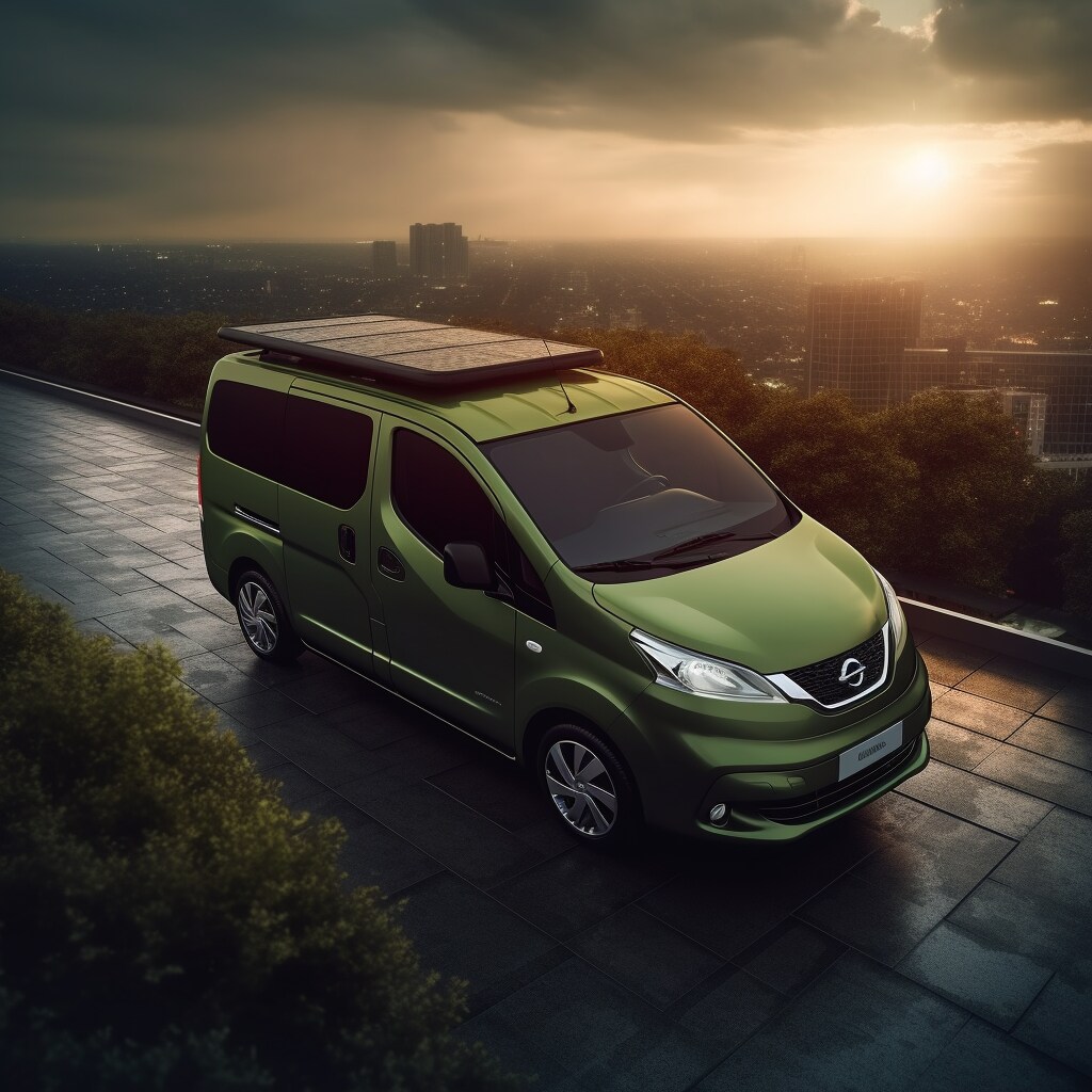 e-NV200, Camper Van, wooddeck on roof career