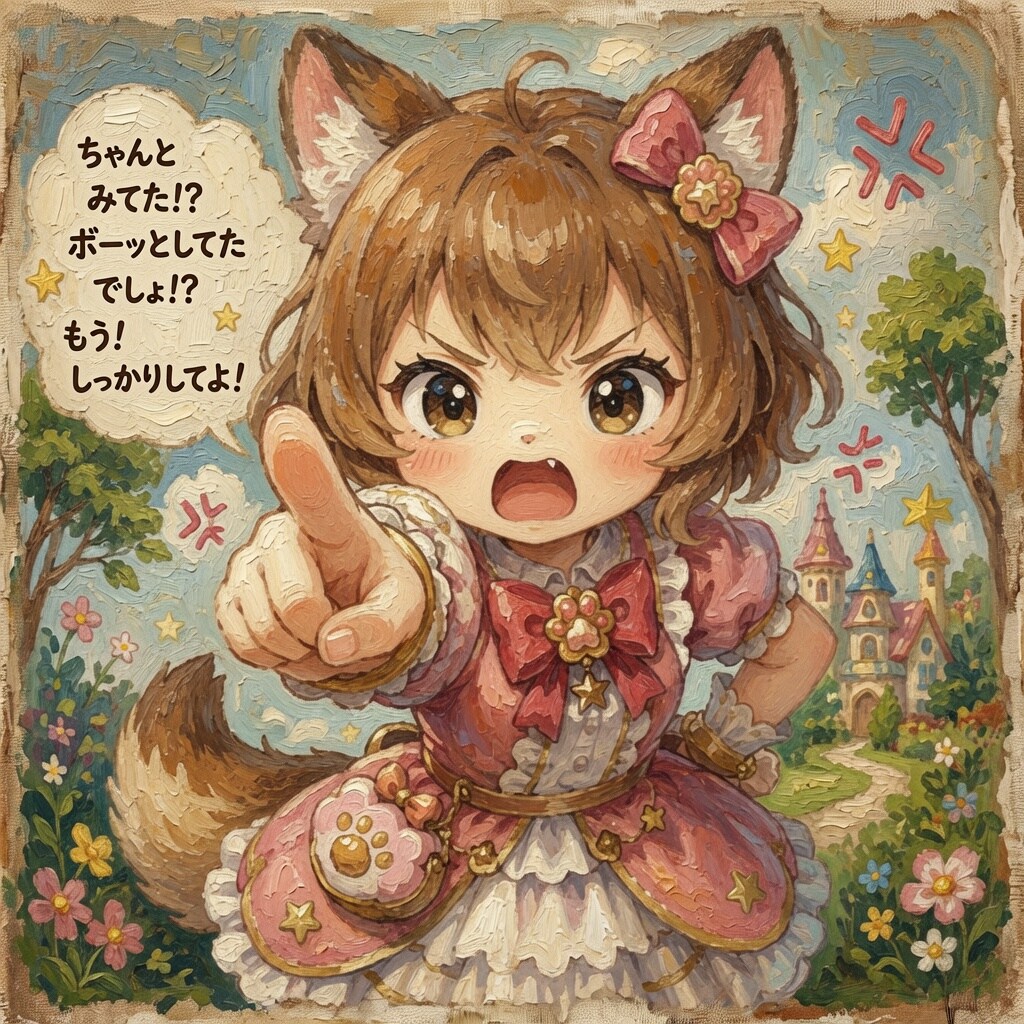 かわいさに気をとられていると怒られるよ