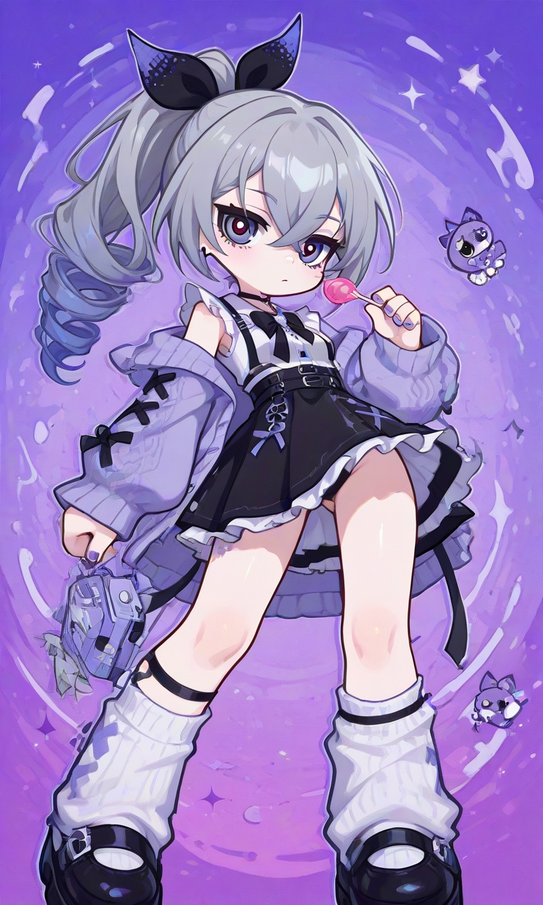 銀狼:SilverWolf（デフォルメロリポップ） | の人気AIイラスト・グラビア