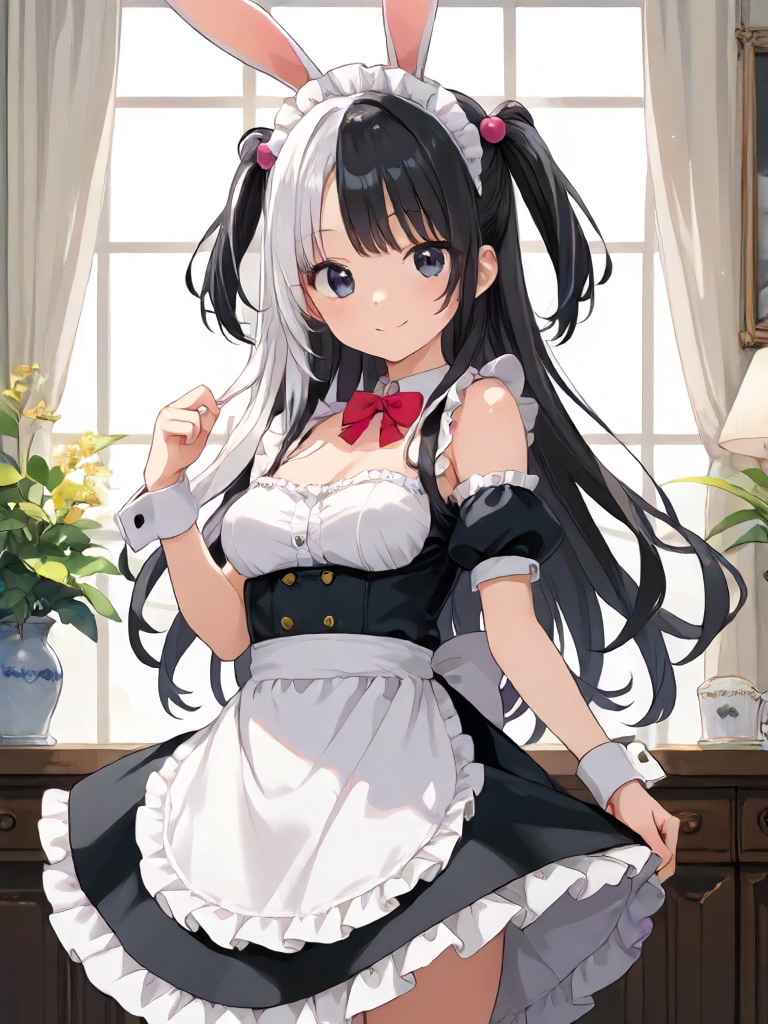 メイドかバニーか白か黒か | の人気AIイラスト・グラビア
