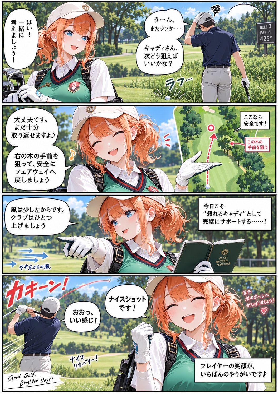 キャディさん④「無かった世界線」 | の人気AIイラスト・グラビア